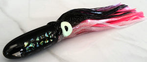 7" Big Game Lure Black Top Crack Shell Trolling Lure